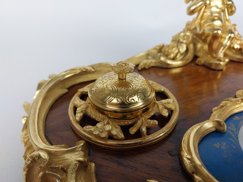 Gilt Bronze Desk Stand French 19th Century View IX