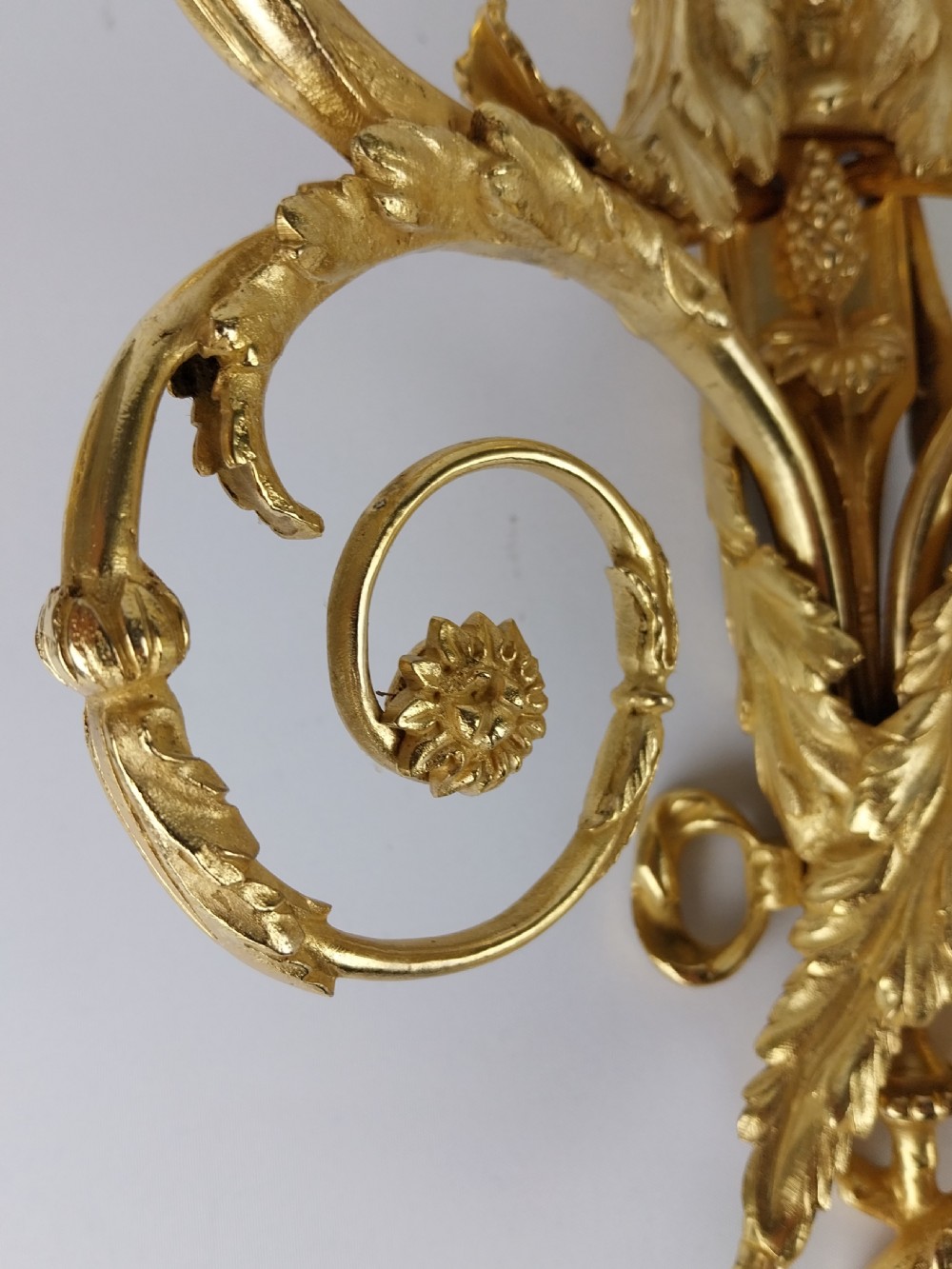 Pair of Gilt Bronze French wall lights  View IV