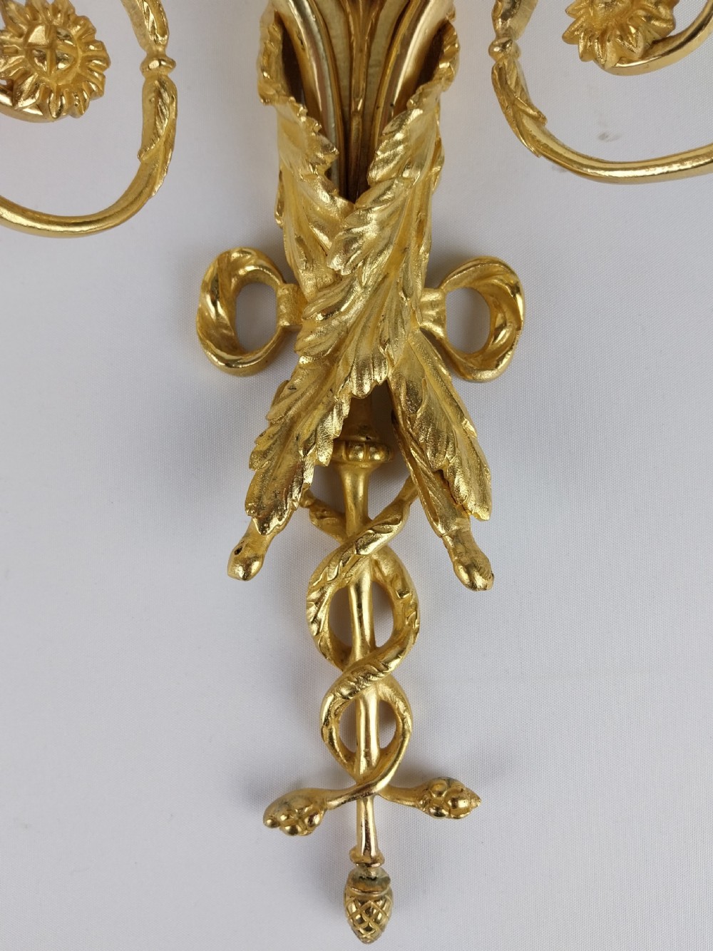 Pair of Gilt Bronze French wall lights  View VI