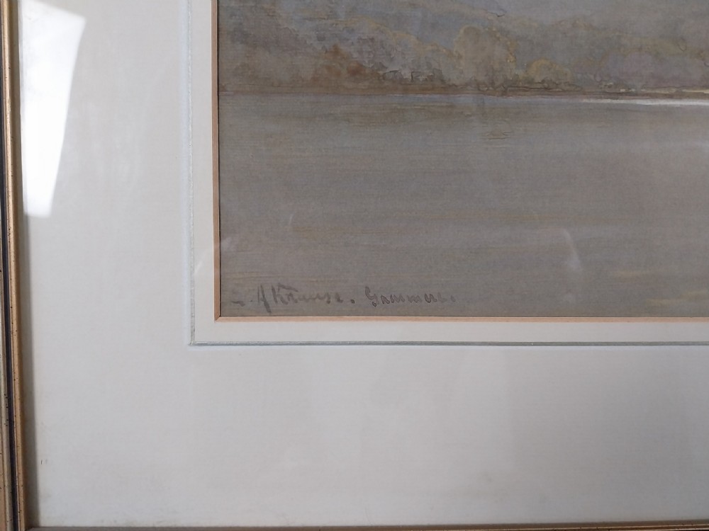 Water colour Emil Axel Krause View VI