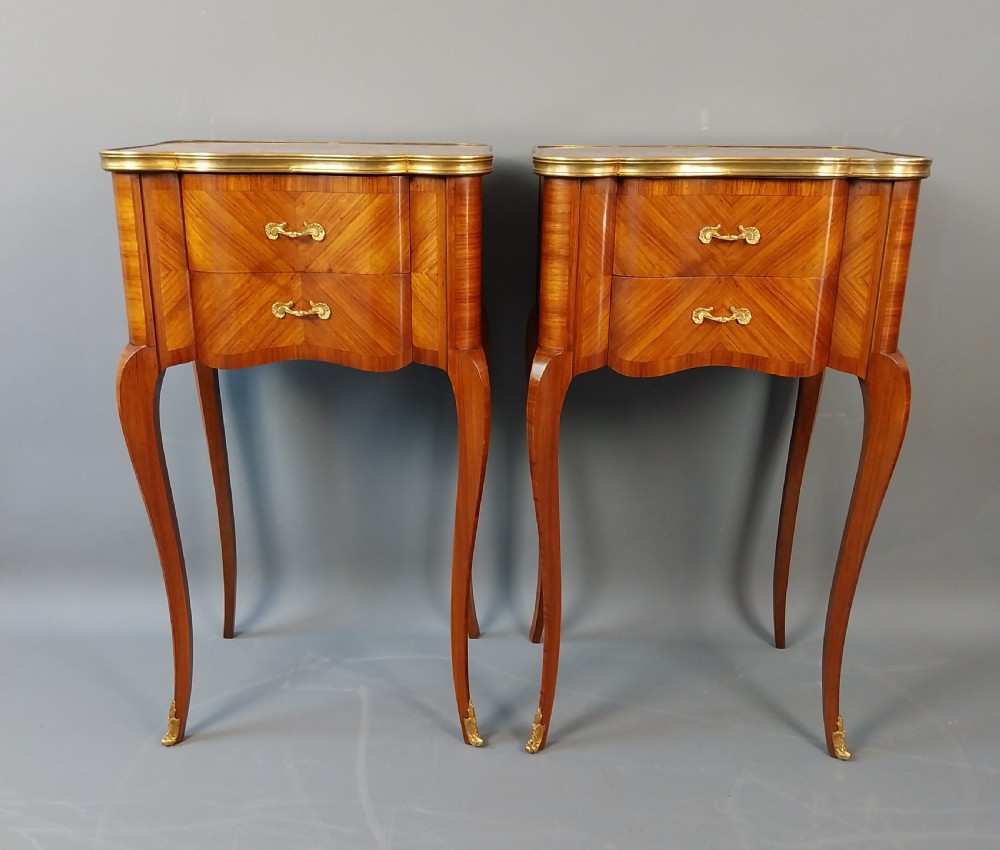 Pair of Tulipwood Side Tables View II