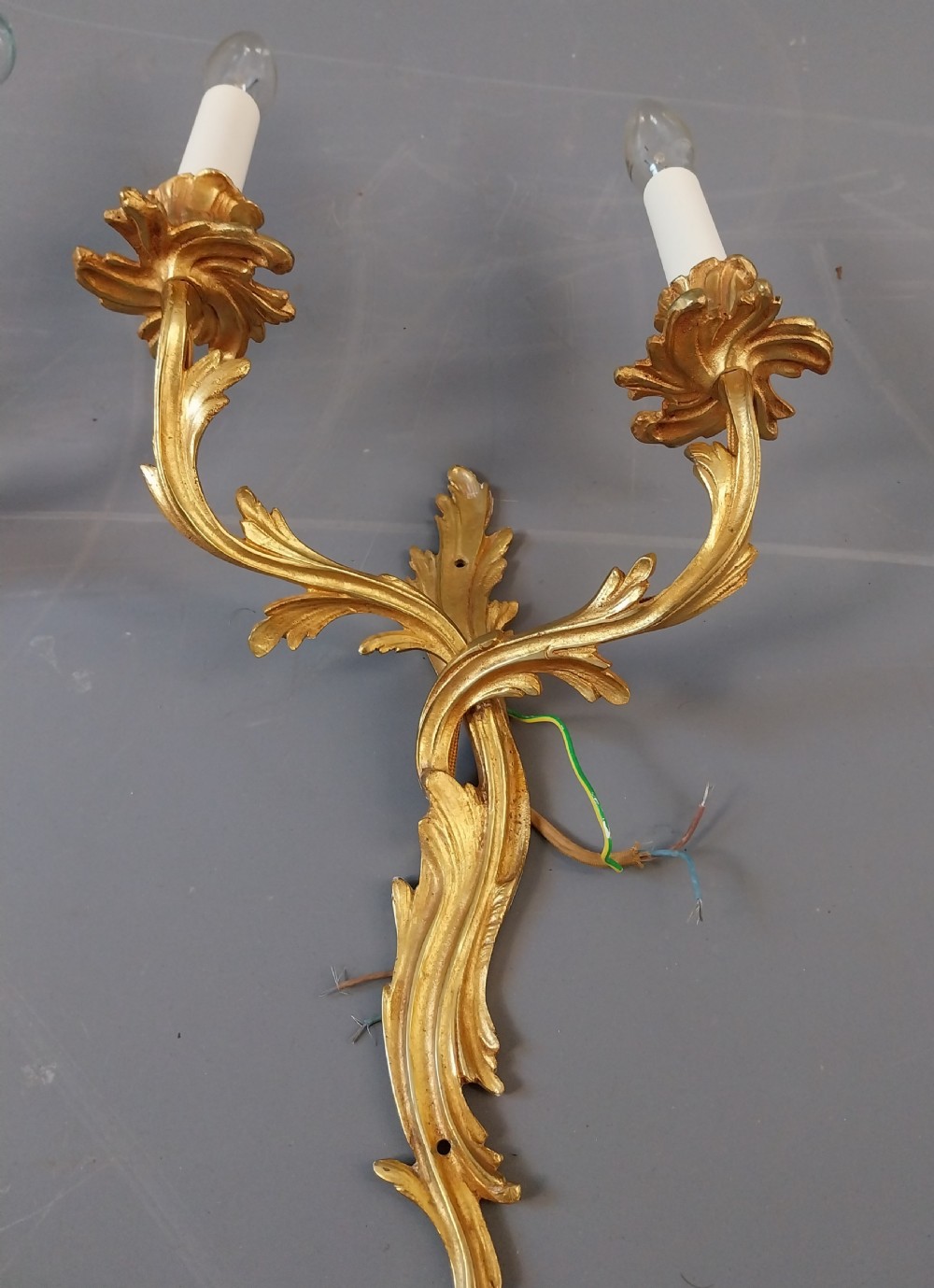 Set of three Gilt Wall Lights View V