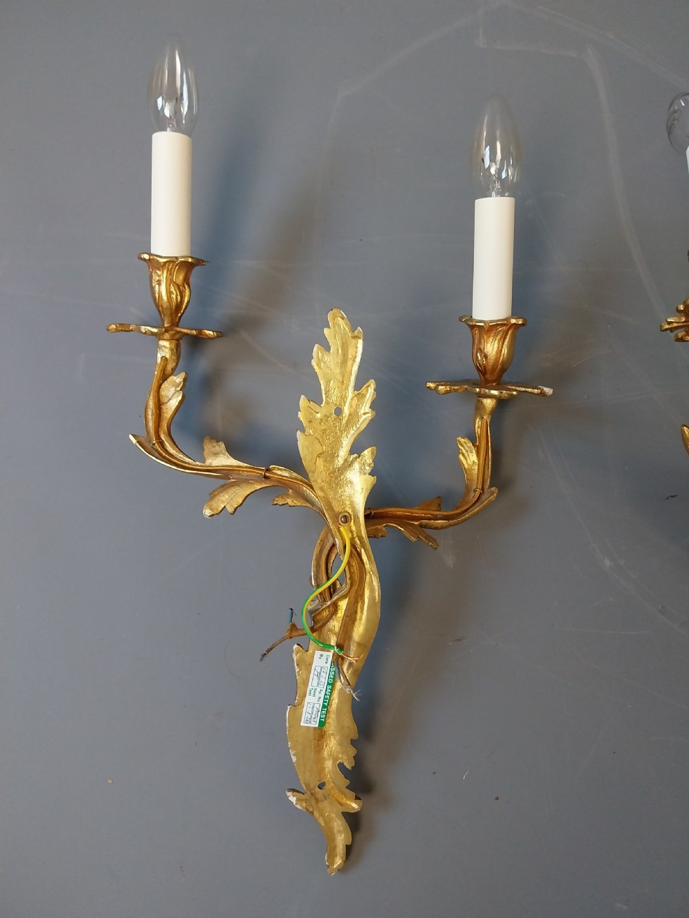 Set of three Gilt Wall Lights View XI