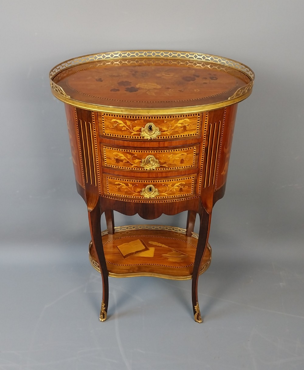 French Marquetry Side Table