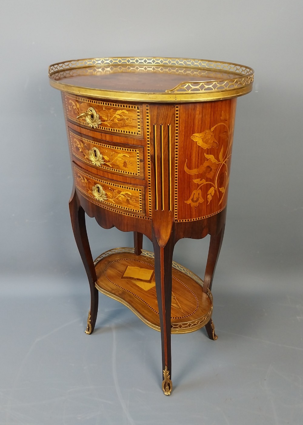 French Marquetry Side Table View III