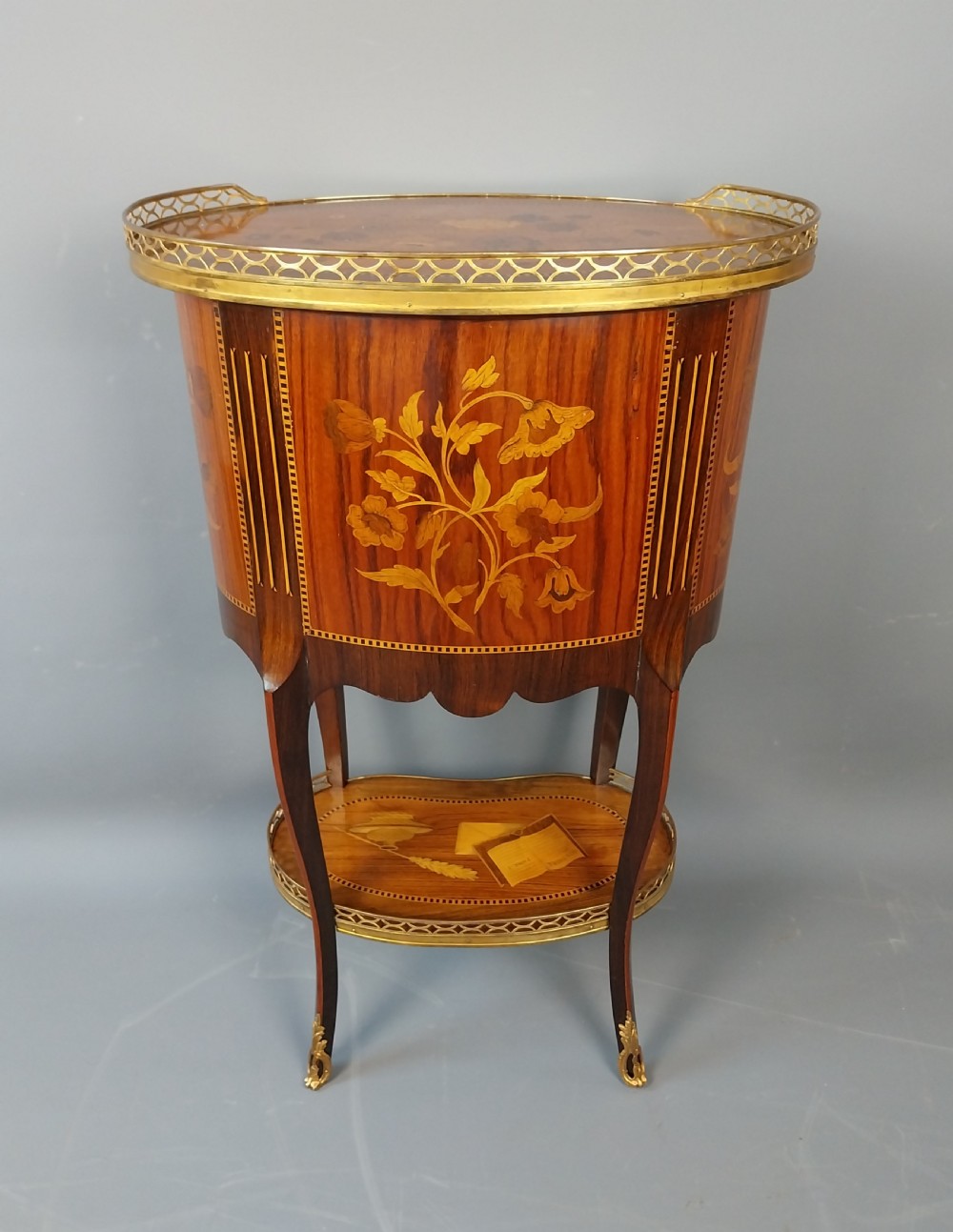 French Marquetry Side Table View X