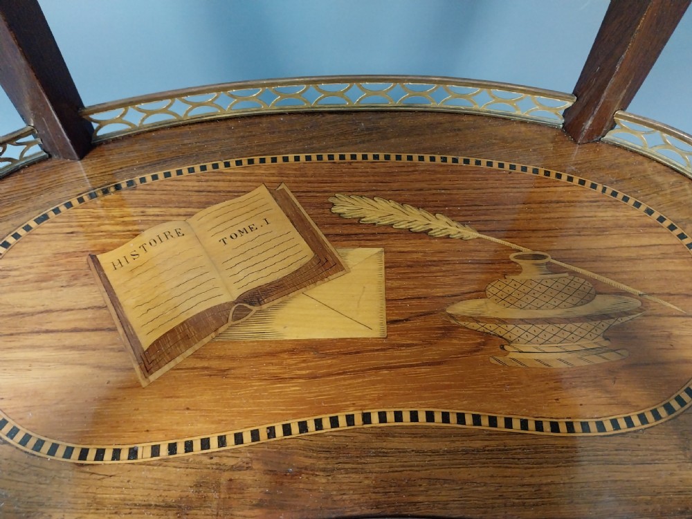 French Marquetry Side Table View XIV