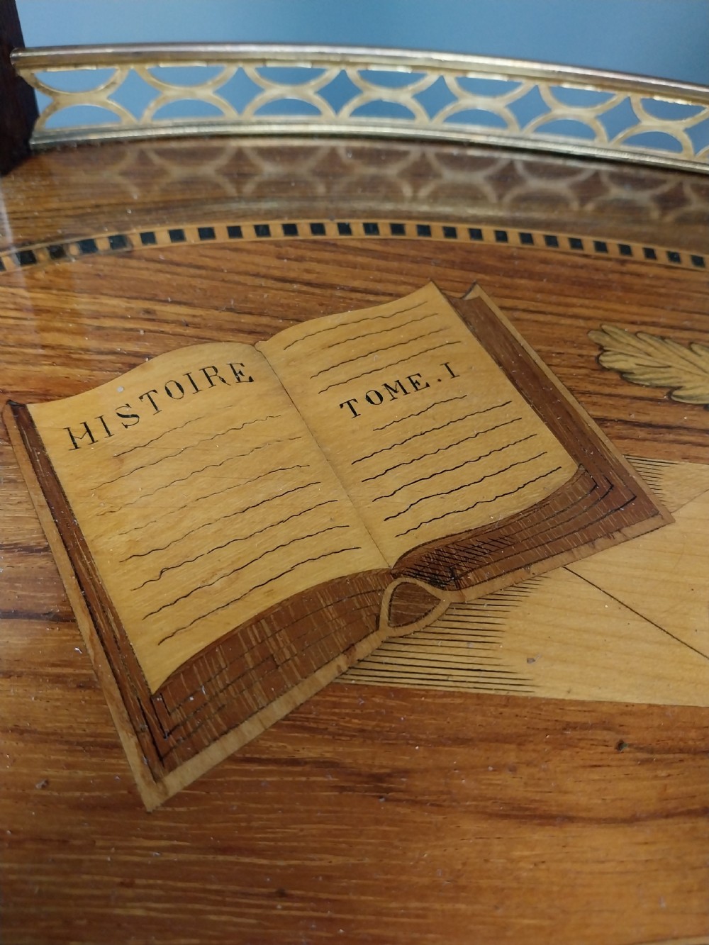 French Marquetry Side Table View XV