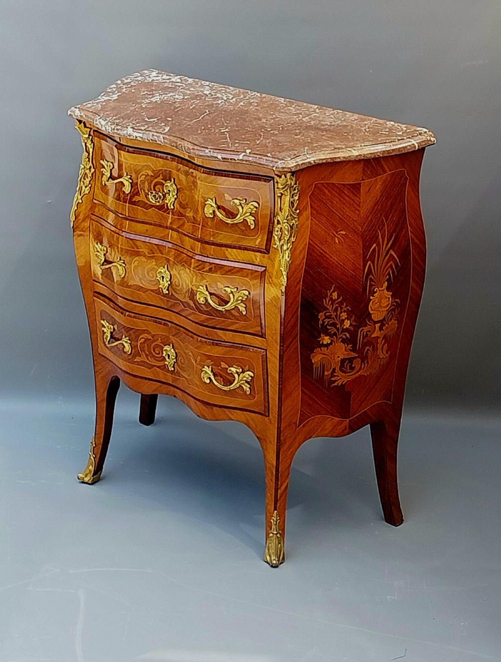 A Petite Bombe shaped French Chest of drawers  View II