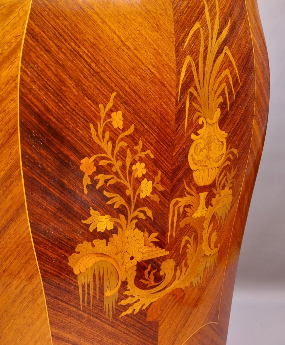 A Petite Bombe shaped French Chest of drawers  View V