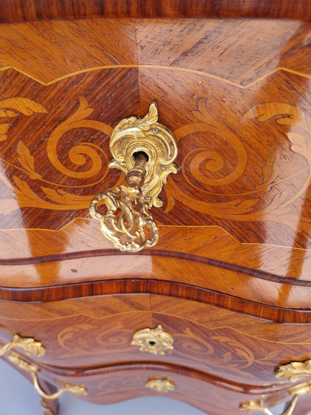 A Petite Bombe shaped French Chest of drawers  View XIV