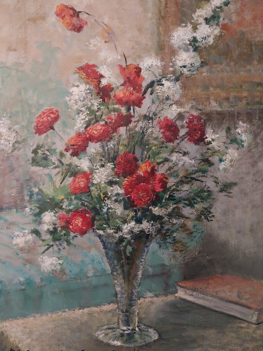 Still Life Oil Painting  Flowers  View II