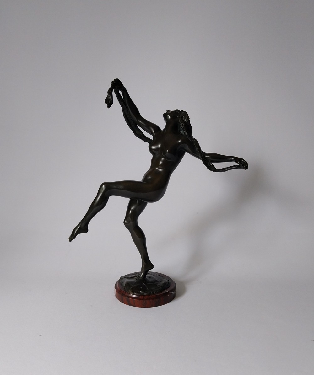 Art Deco Bronze Female Figure
