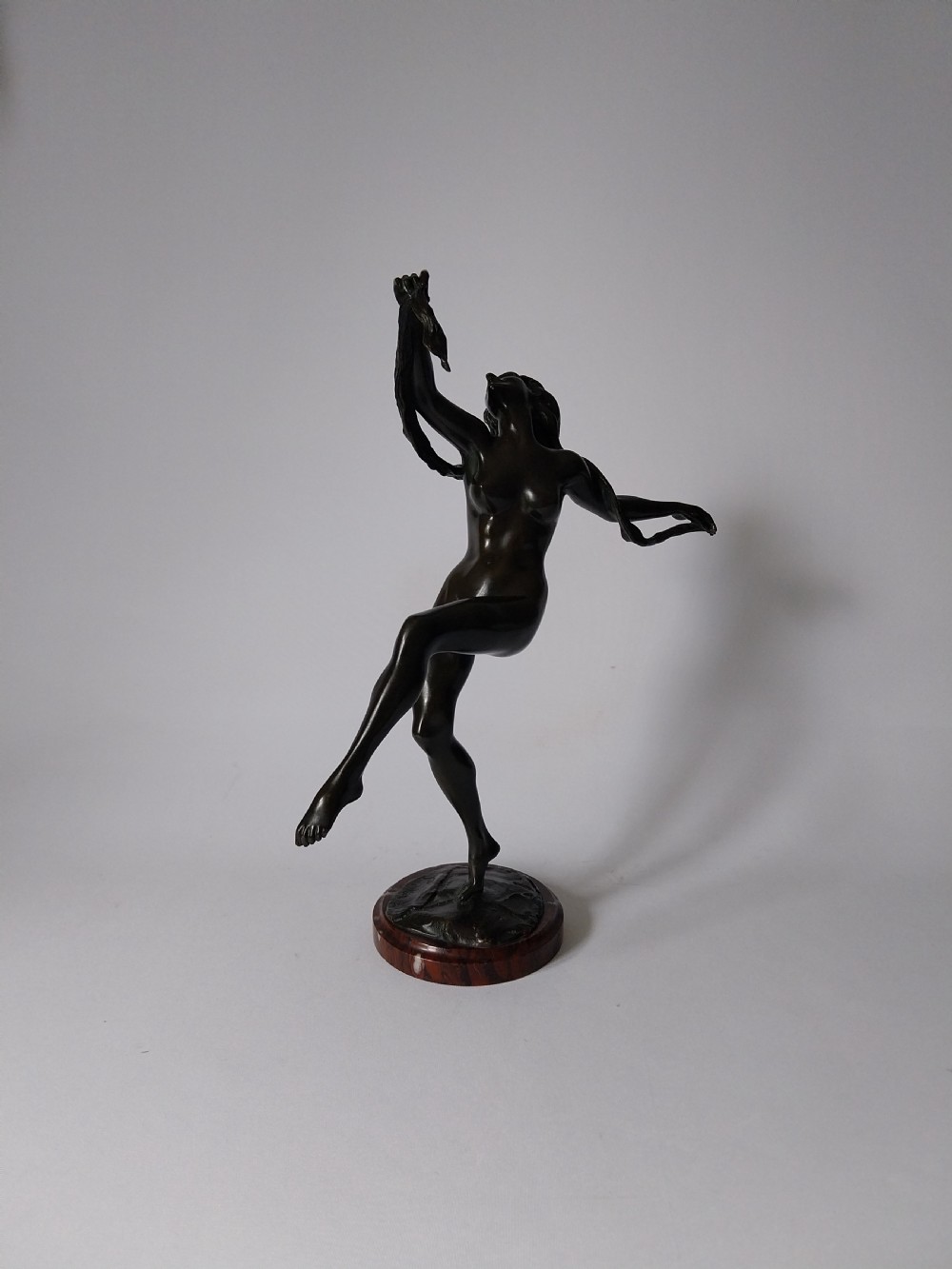 Art Deco Bronze Female Figure View II