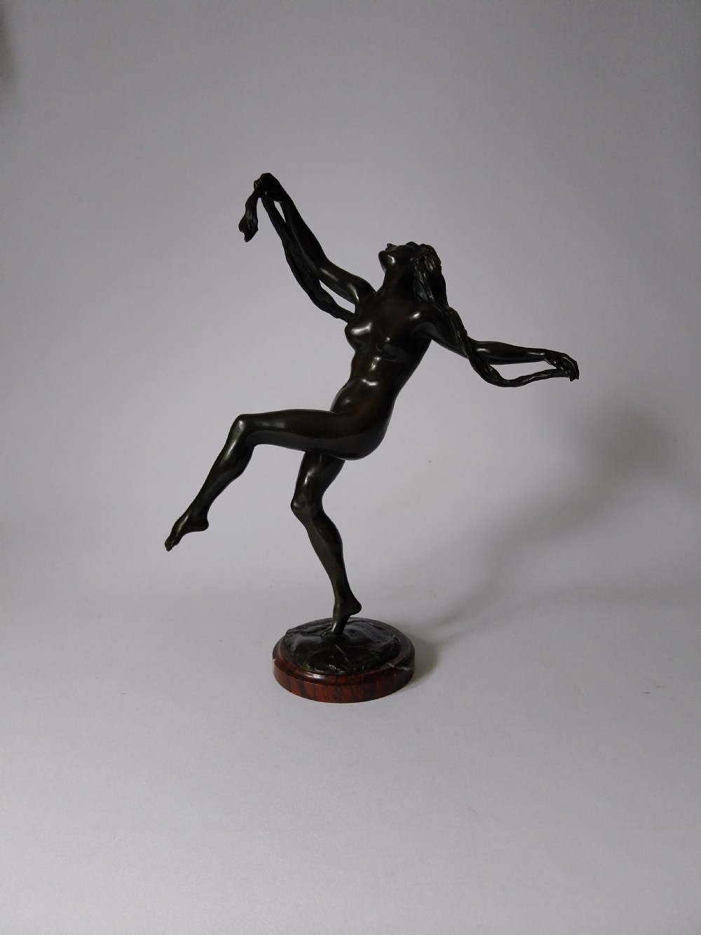 Art Deco Bronze Female Figure View III