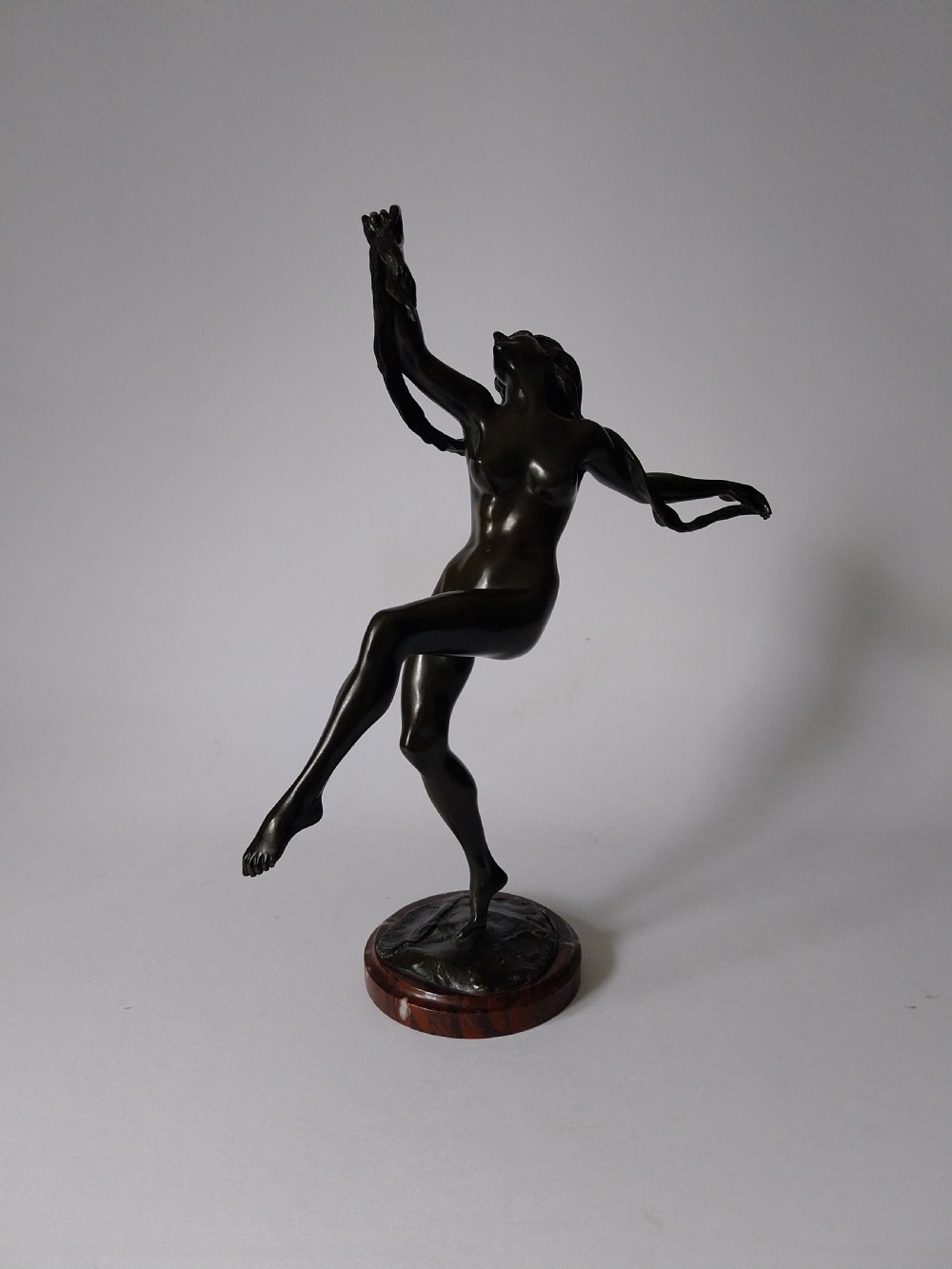 Art Deco Bronze Female Figure View IV