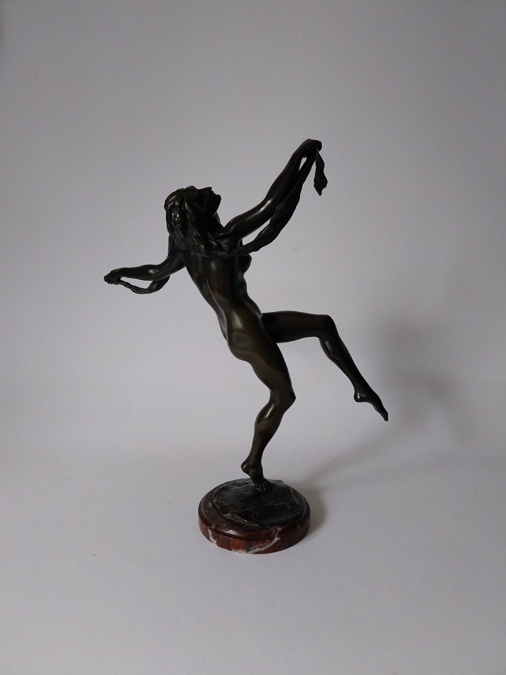 Art Deco Bronze Female Figure View VII