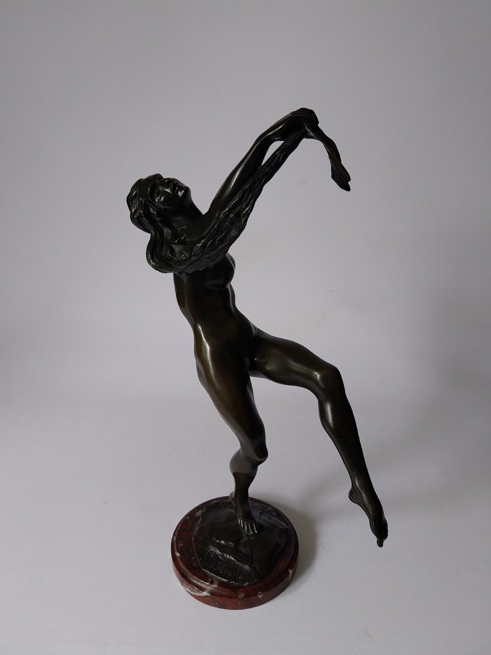 Art Deco Bronze Female Figure View X