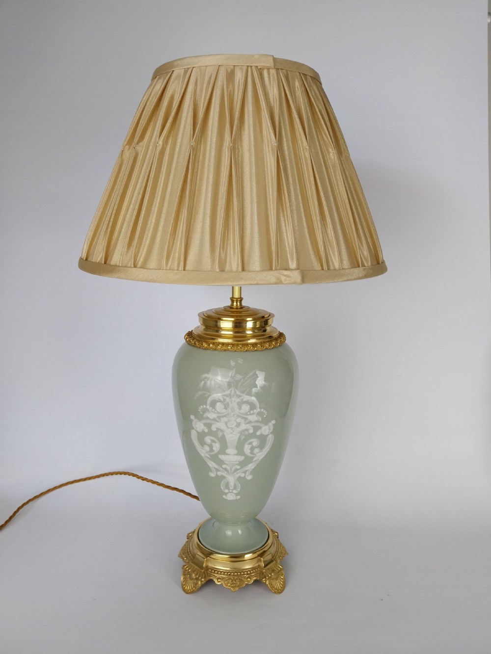 Pate Sur Pate Porcelain Table Lamp  View II