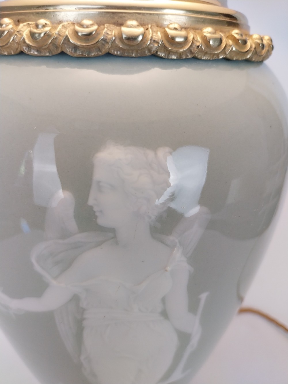 Pate Sur Pate Porcelain Table Lamp  View XII