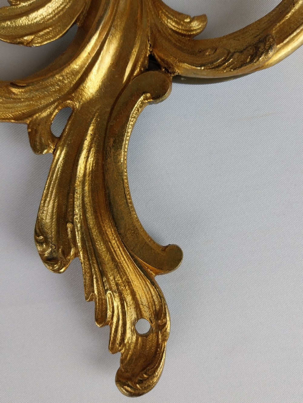 Pair of Gilt Bronze Wall lights  View V