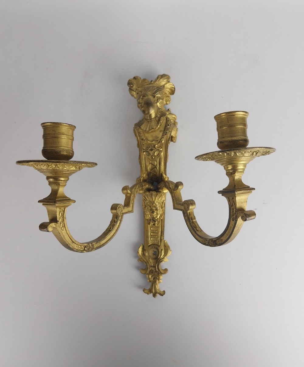 Pair of Gilt Bronze Wall Sconces View III