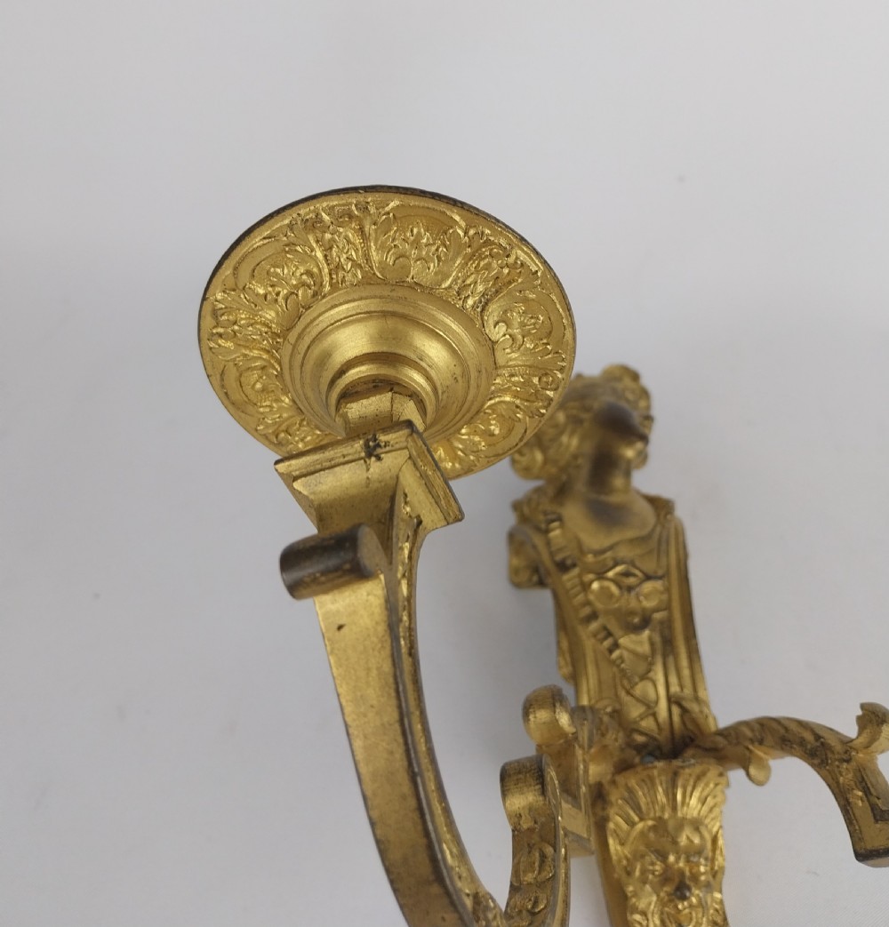 Pair of Gilt Bronze Wall Sconces View X