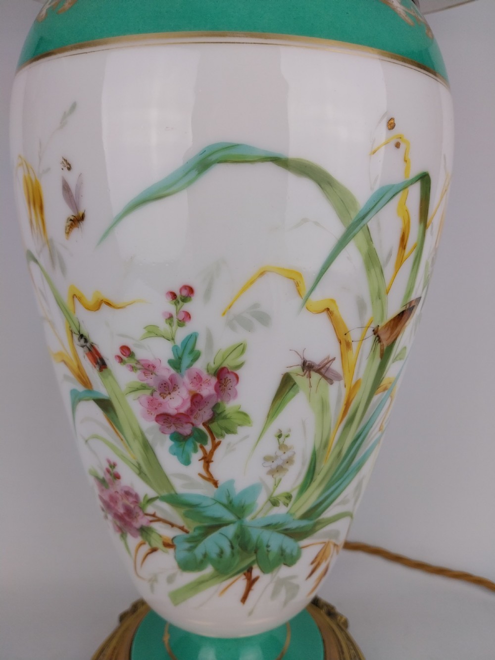 Victorian Porcelain Table Lamp  View XII