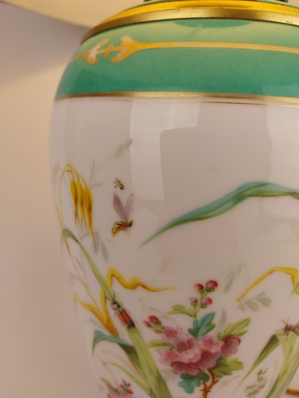 Victorian Porcelain Table Lamp  View XV
