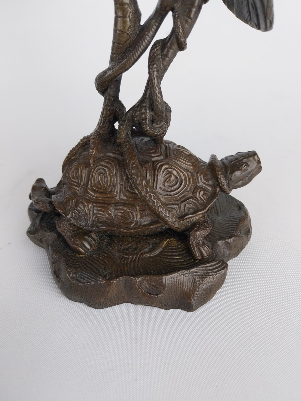 Pair of Bronze Stork Candlesticks  View VIII