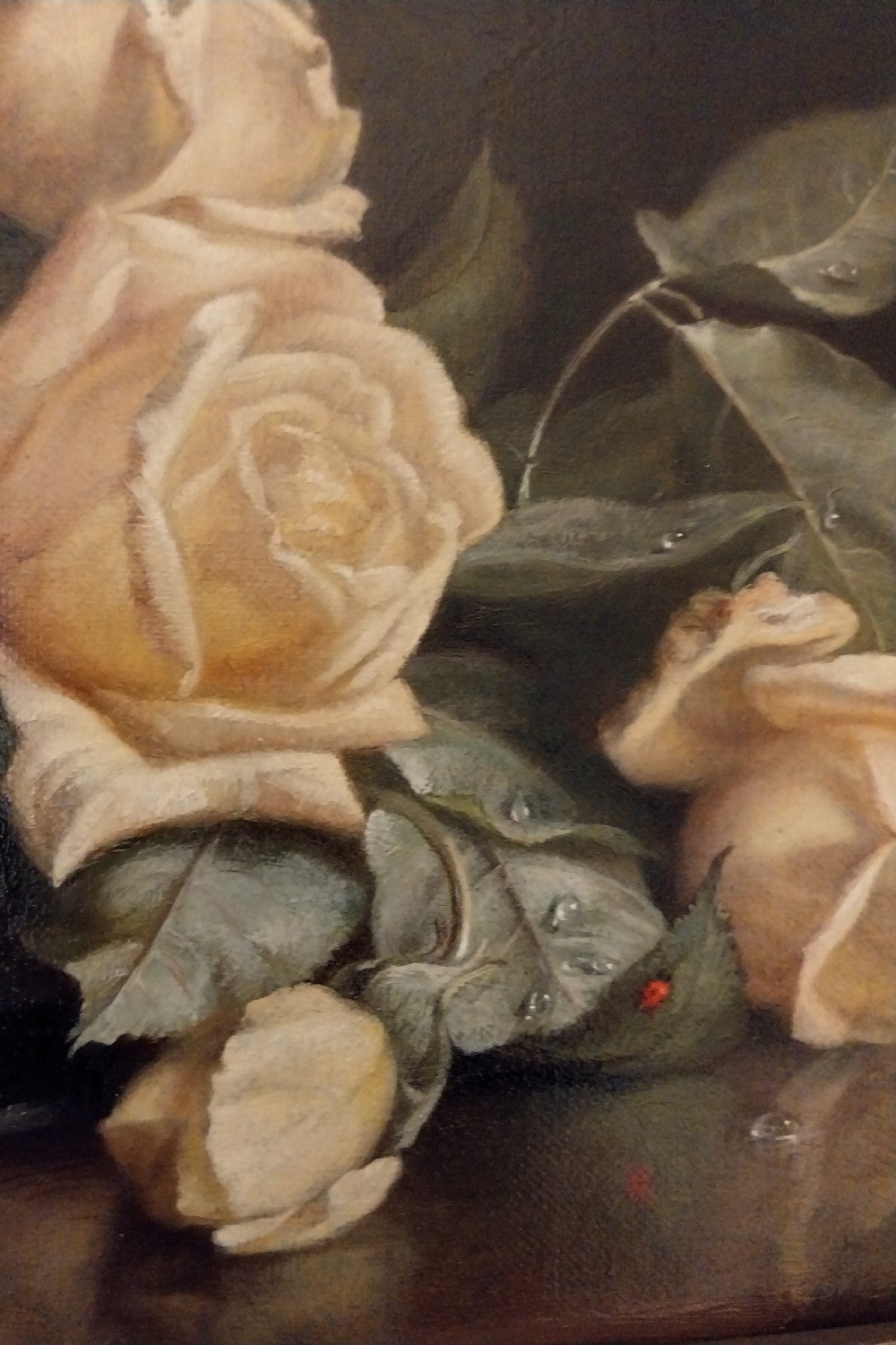 Still Life Oil Painting on Canvass Yellow Roses John Fitz Marshall (1859–1932) View VII