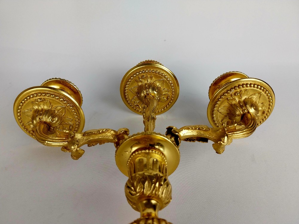 Pair of Gilt Bronze Candelabra  View V