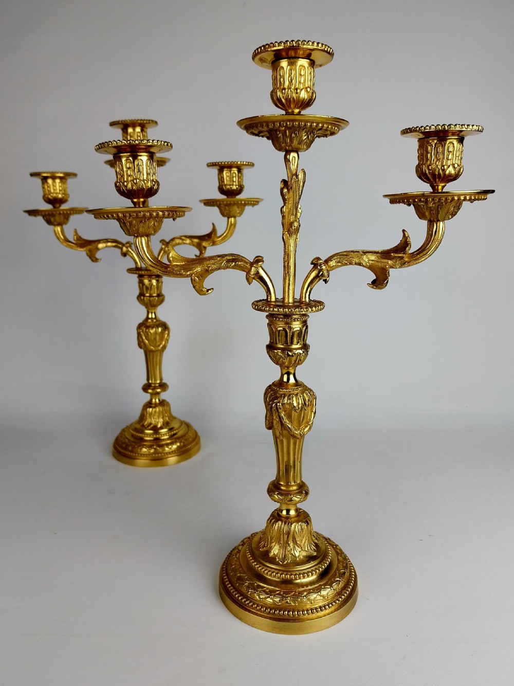 Pair of Gilt Bronze Candelabra  View IX