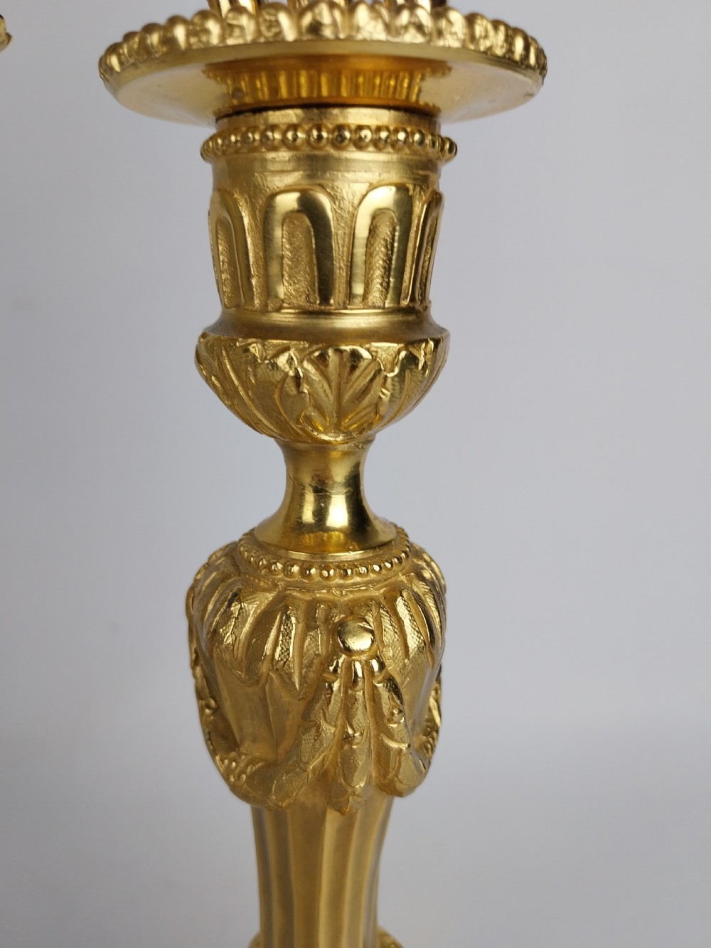Pair of Gilt Bronze Candelabra  View X