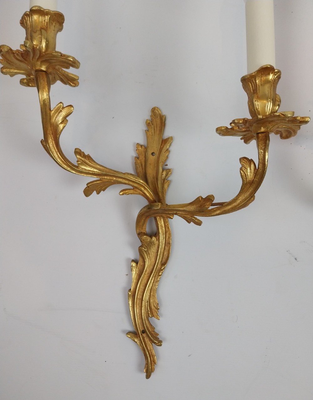 Set of three Gilt Bronze Wall Lights  View IX