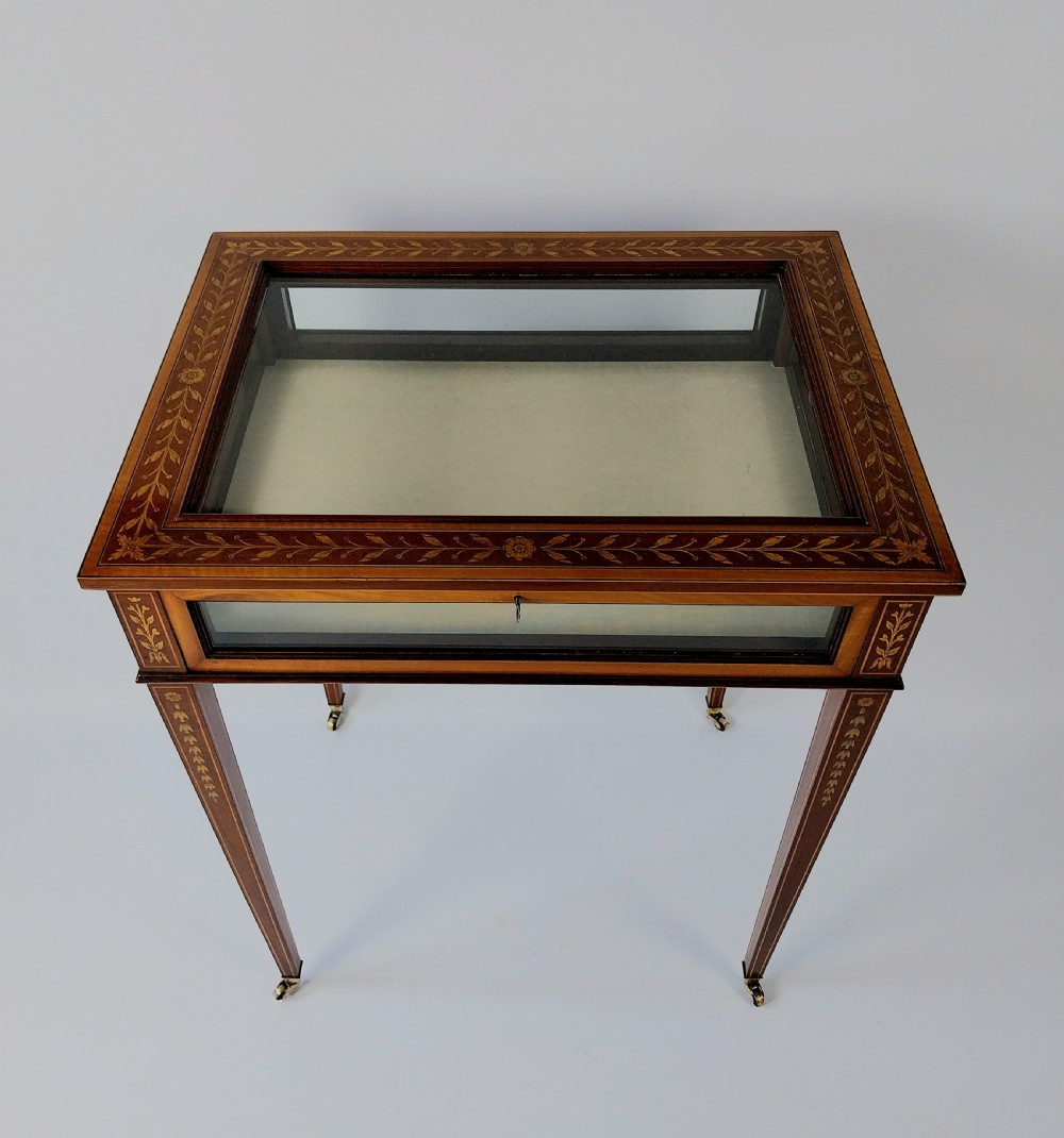 Mahogany Bijouterie Display Table Cabinet  View II
