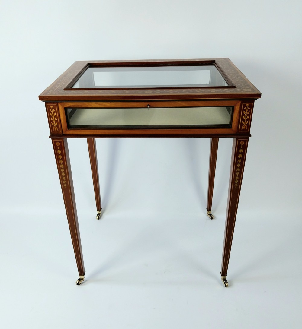 Mahogany Bijouterie Display Table Cabinet  View IV