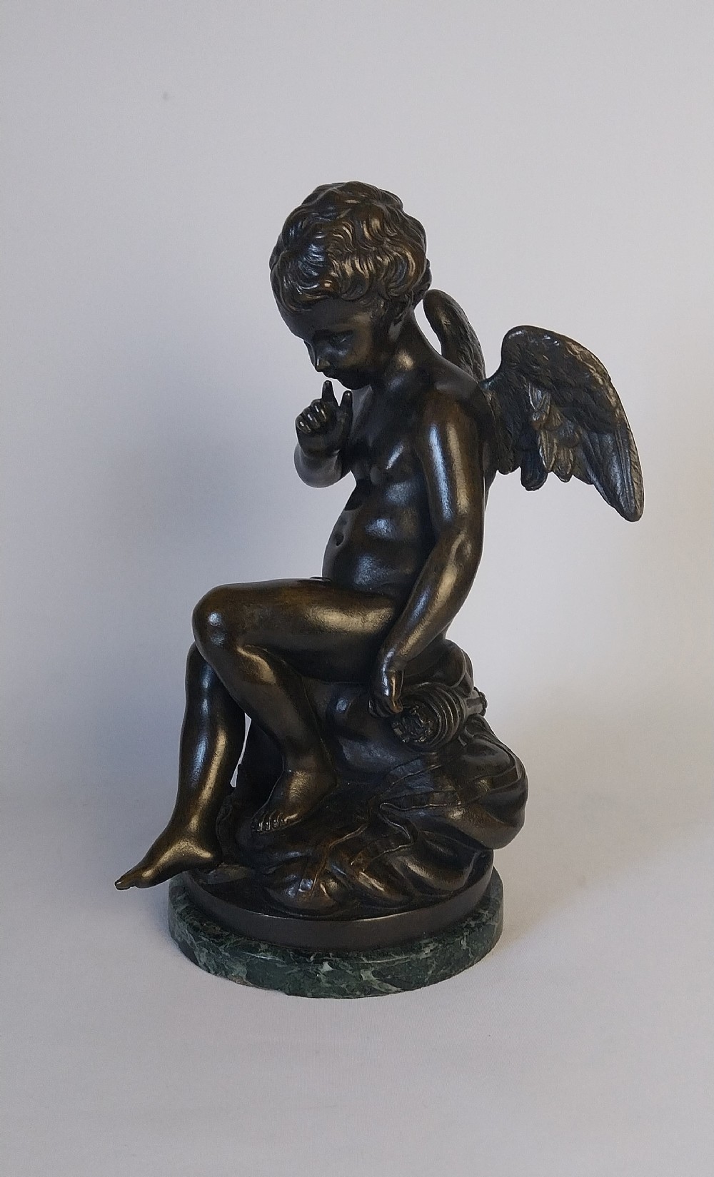 Exquisite 19th Century Bronze Cupid Sculpture