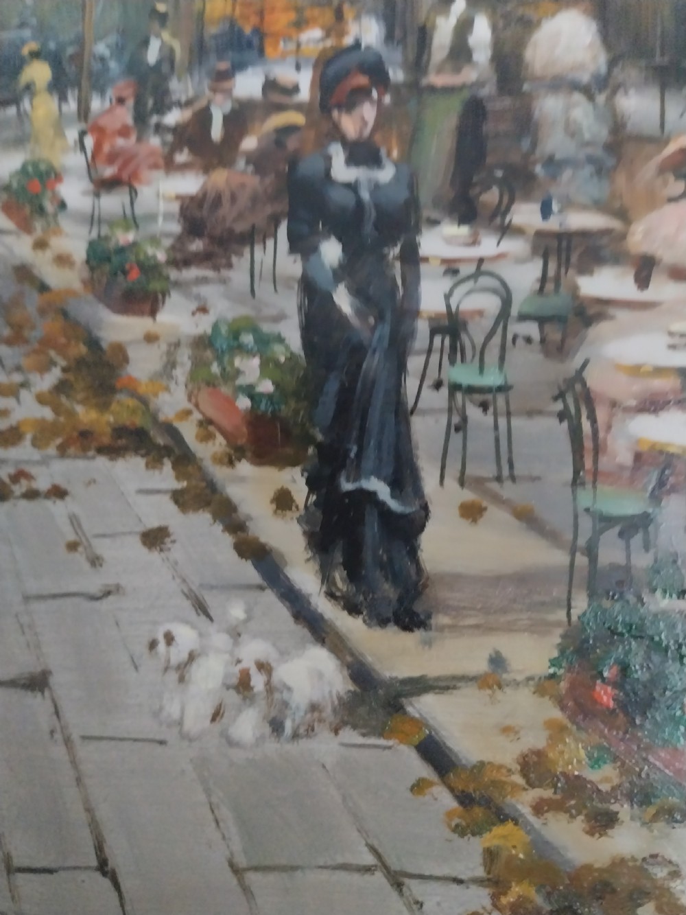 Impressionist Oil Painting Parisian Street Scene View IV