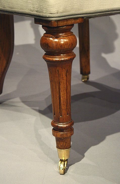 fig 2. Quality Antique Victorian Light Oak Captains Chair