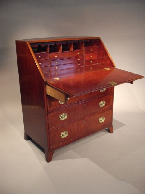 fig 2. Antique Georgian Mahogany Bureau