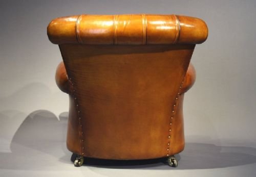 fig 4. Outstanding Pair of Antique Leather chairs