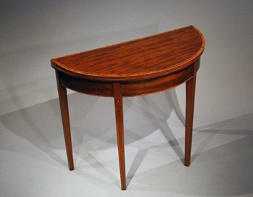 Antique Sheraton Mahogany Card Table