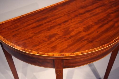 fig 1. Antique Sheraton Mahogany Card Table