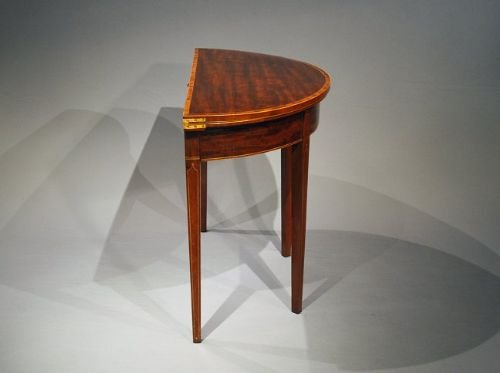 fig 3. Antique Sheraton Mahogany Card Table