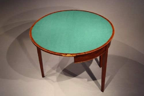 fig 4. Antique Sheraton Mahogany Card Table