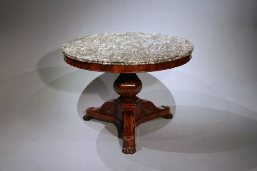 fig 3. Antique Marble Gueridon Table circa 1820