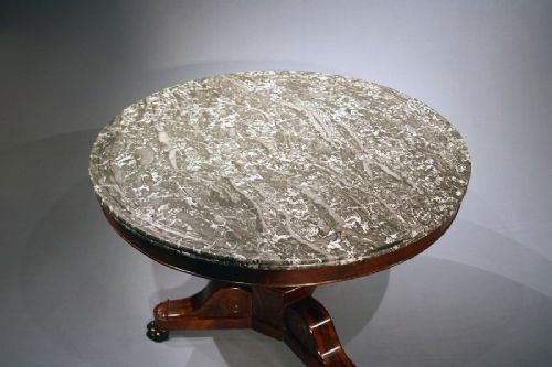 fig 4. Antique Marble Gueridon Table circa 1820