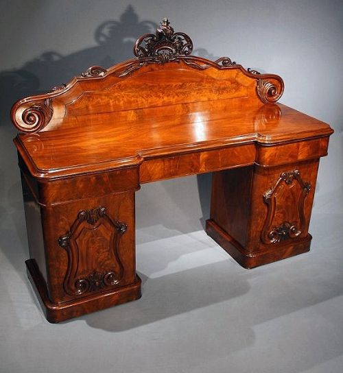fig 1. Antique Mahogany Sideboard Victorian