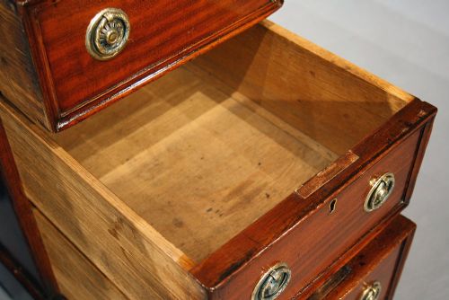 fig 5. Antique Mahogany Pedestal Writing Desk